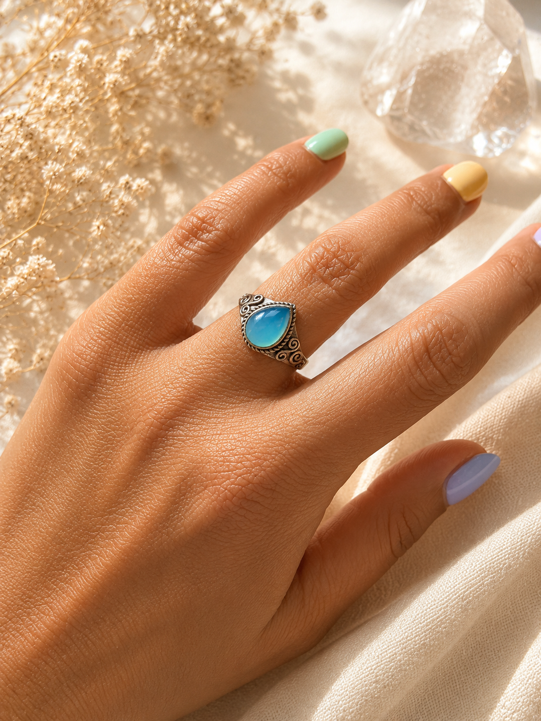 ANILLO PLATA CALZEDONIA TALLA 13