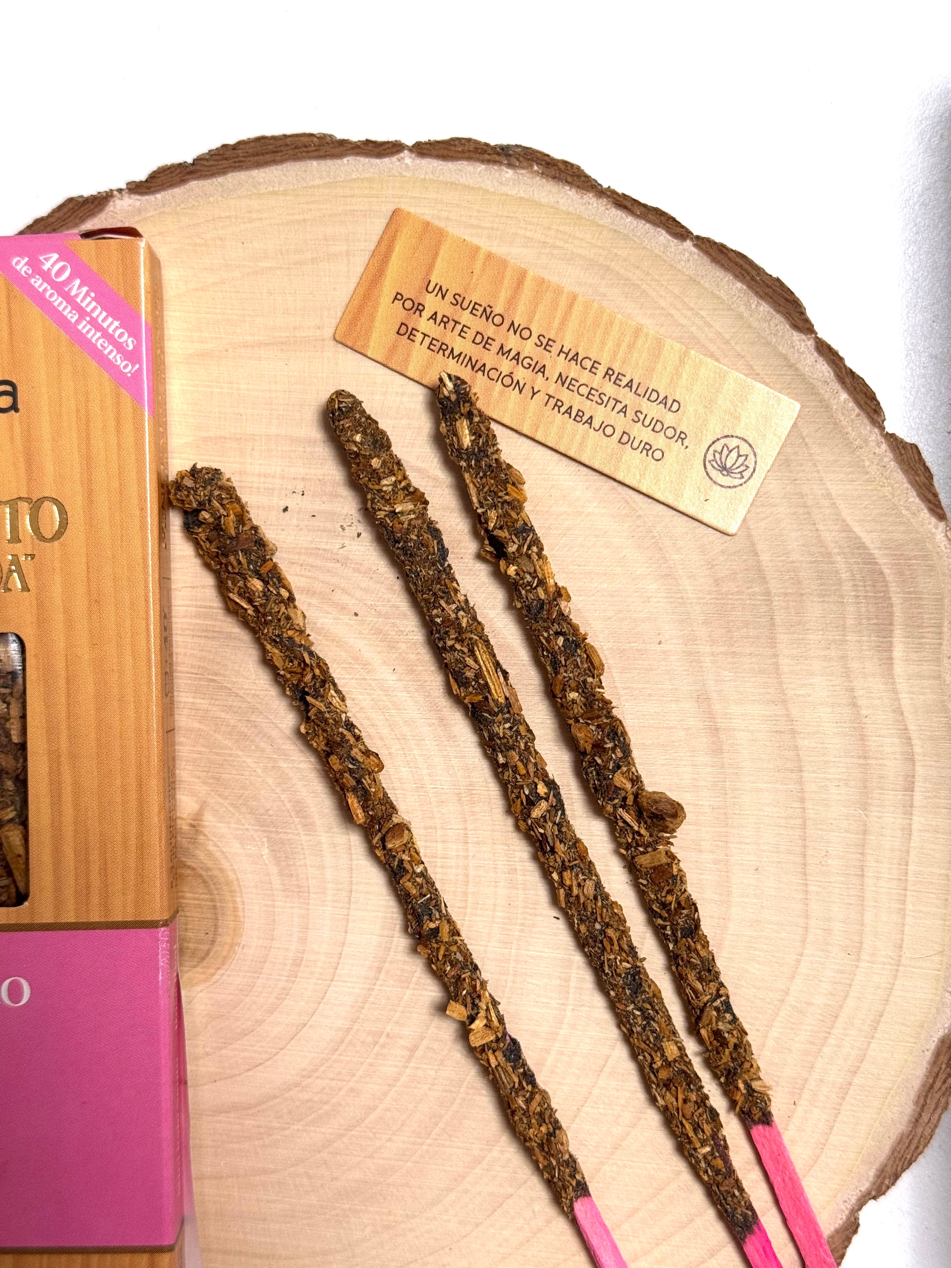 MINI PALO SANTO VARILLAS BUENA ONDA | ROSA REAL