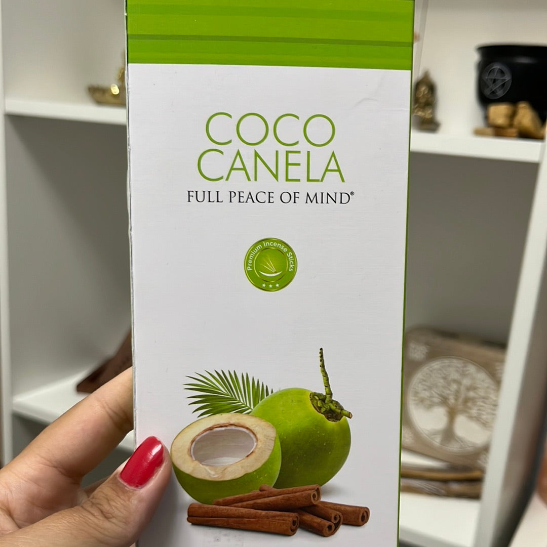 Incienso coco canela 90g