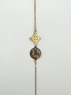 PULSERA DOBLE PROTECCION | ACERO | NUDO DE BRUJA Y TETRAGRAMATON