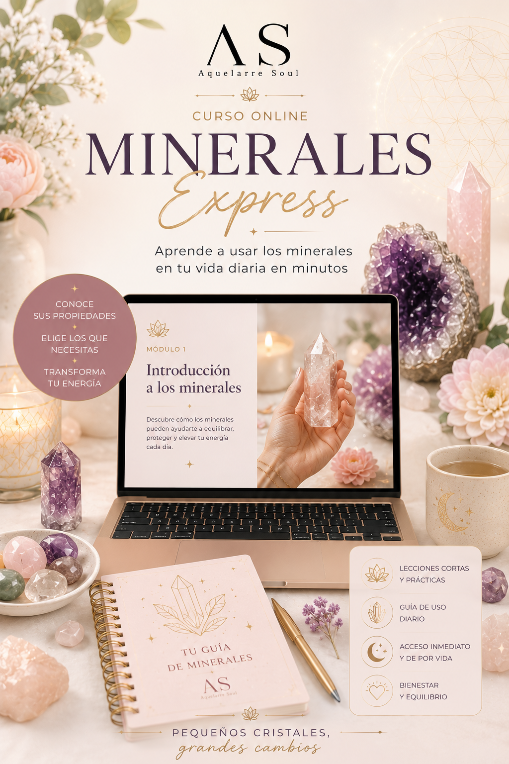 CURSO MINERALES EXPRESS Aprende a usarlos en tu vida diaria en minutos