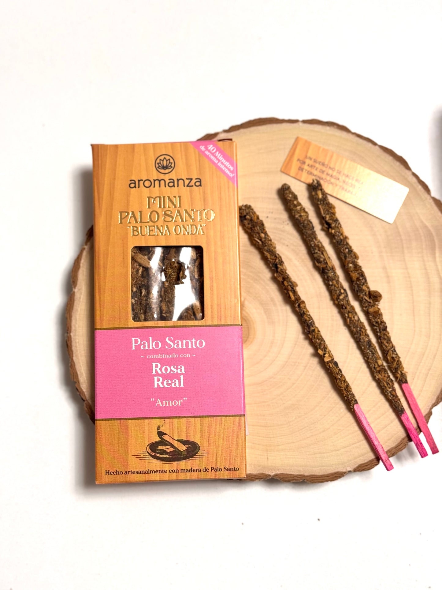 MINI PALO SANTO BUENA ONDA | ROSA REAL