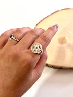 ANILLO DE PLATA AJUSTABLE | TETRAGRAMATON | PROTECCIÓN