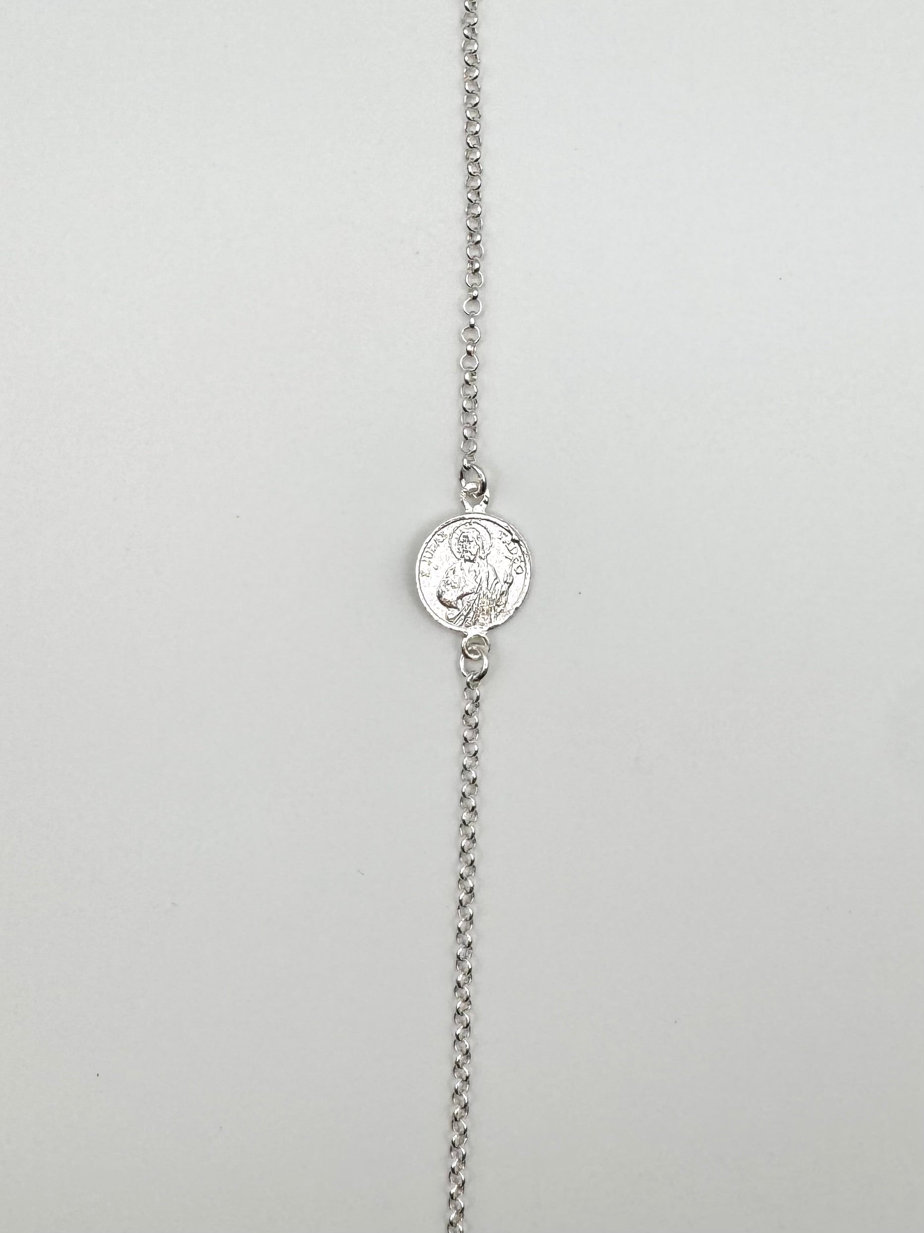 PULSERA SAN JUDAS PLATA | CASOS DIFÍCILES