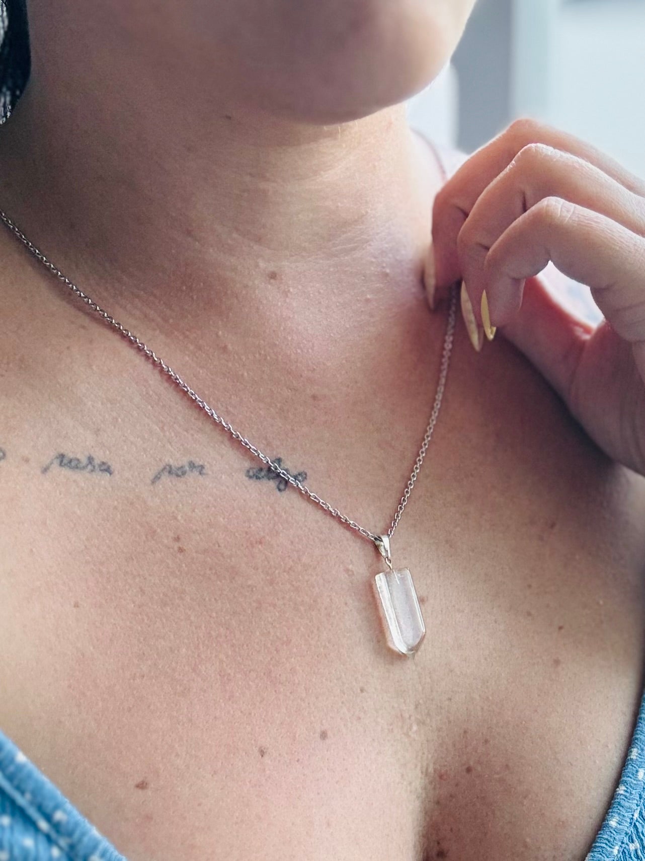 COLGANTE PUNTA CUARZO AMPLIFICADOR | PROTECCIÓN