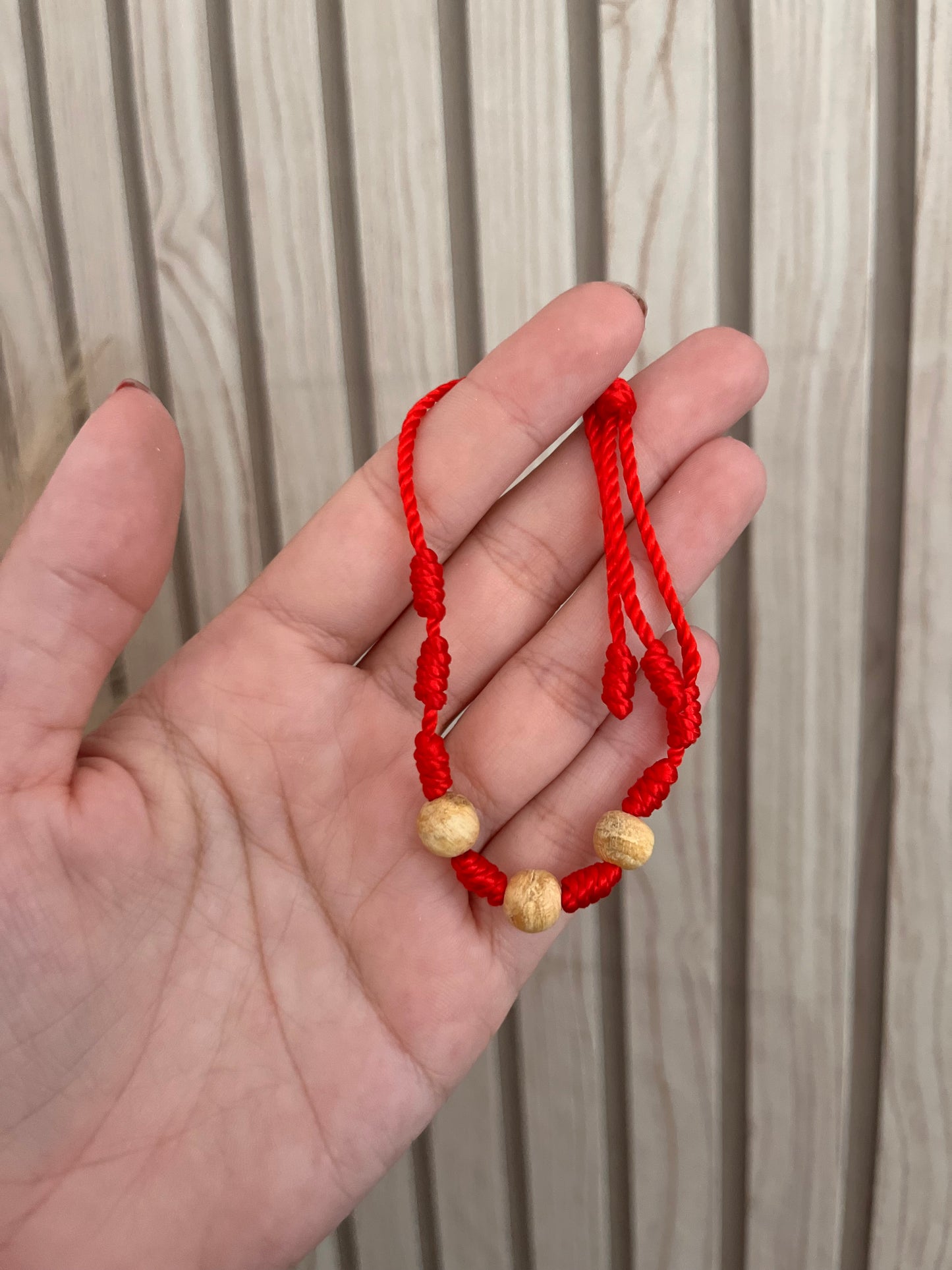 Pulsera 7 nudos palo santo