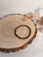 PULSERA ELÁSTICA OJO DE TIGRE 4MM | FUERZA Y PROTECCIÓN