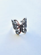 ANILLO MARIPOSA AJUSTABLE PLATA | TRANSFORMACIÓN