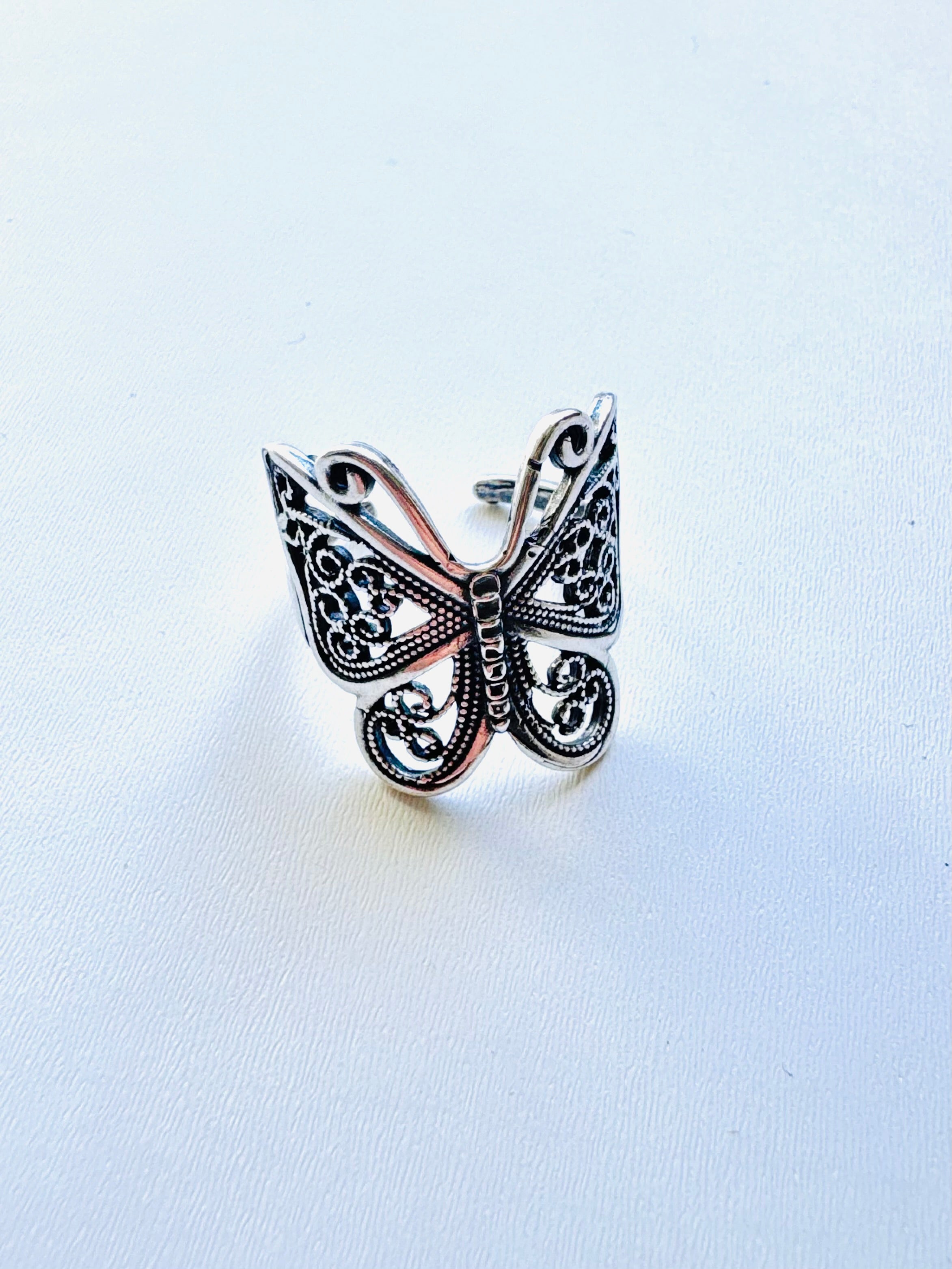 ANILLO MARIPOSA AJUSTABLE PLATA | TRANSFORMACIÓN