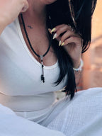 JAPA MALA SHALIGRAM 108 CUENTAS CON ABALORIO