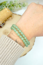 PULSERA ELÁSTICA AVENTURINA | SUERTE | CALMA | NUEVOS COMIENZOS