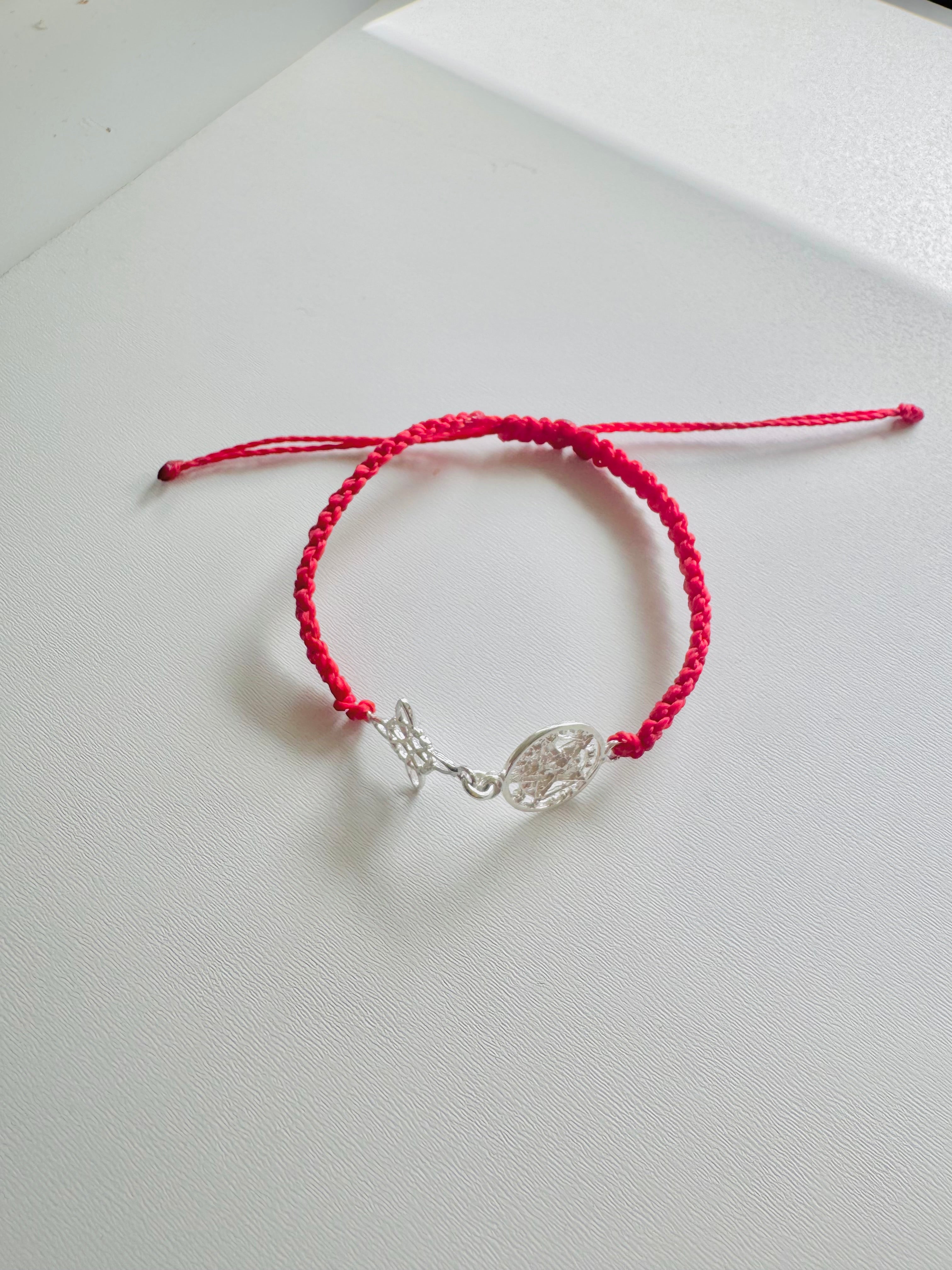PULSERA DOBLE PROTECCIÓN MACRAMÉ AJUSTABLE