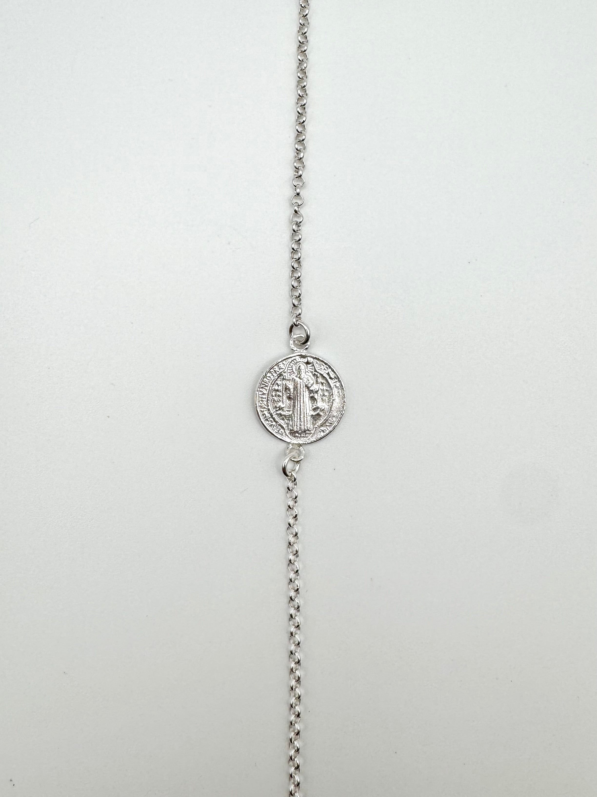 PULSERA DE PLATA | SAN BENITO | 20cm