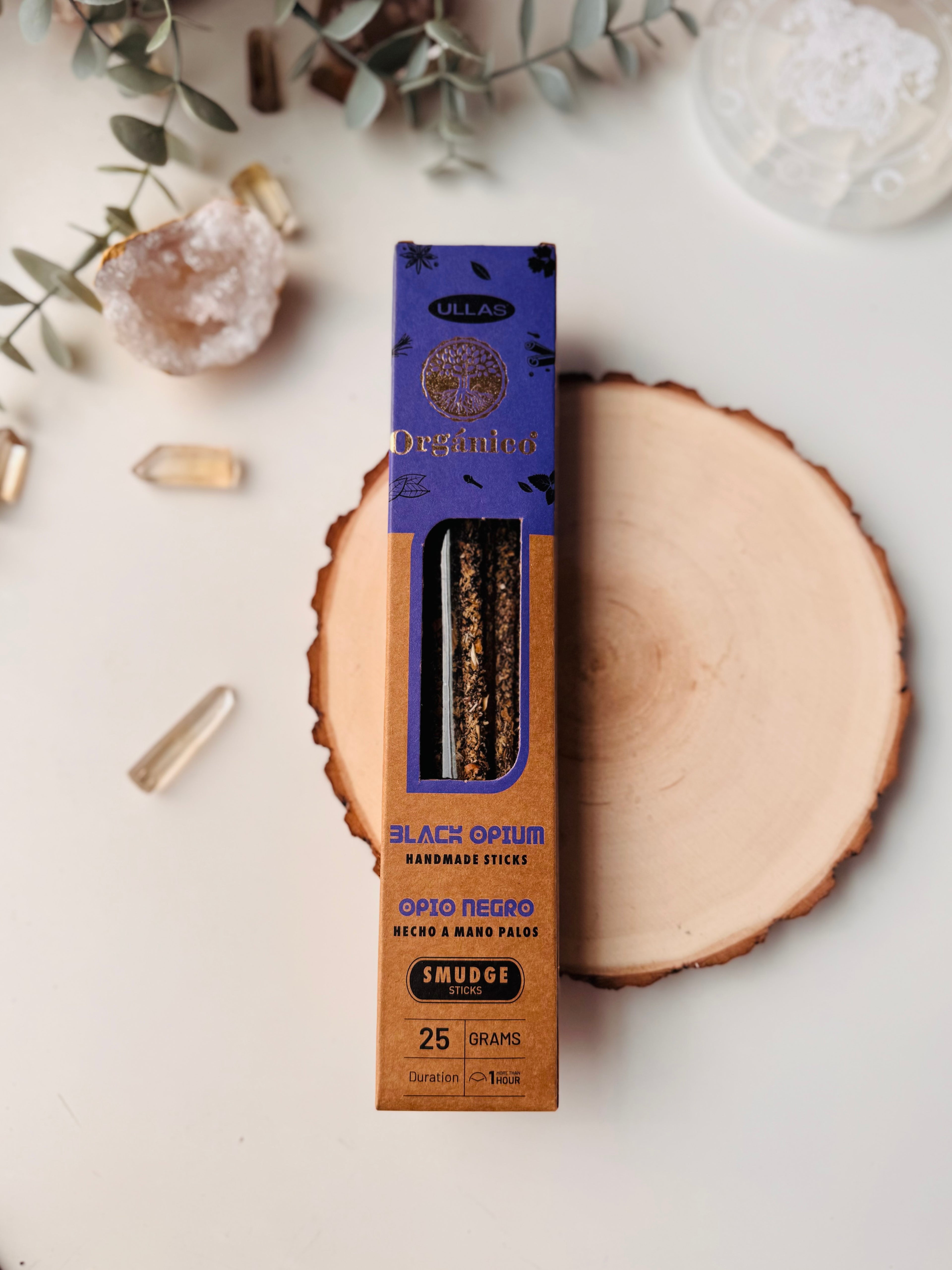 INCIENSO ULLAS ORGÁNICO VARILLAS | BLACK OPIUM
