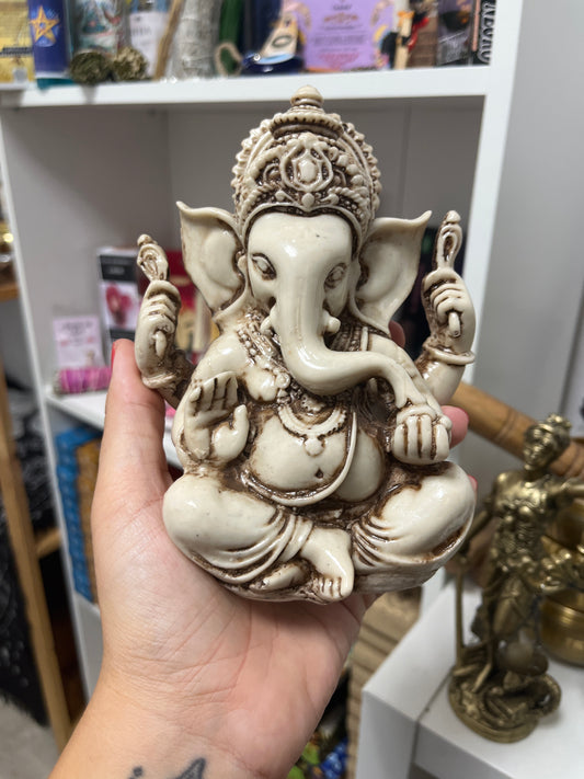 Ganesha abrecaminos marfil mini 8cm