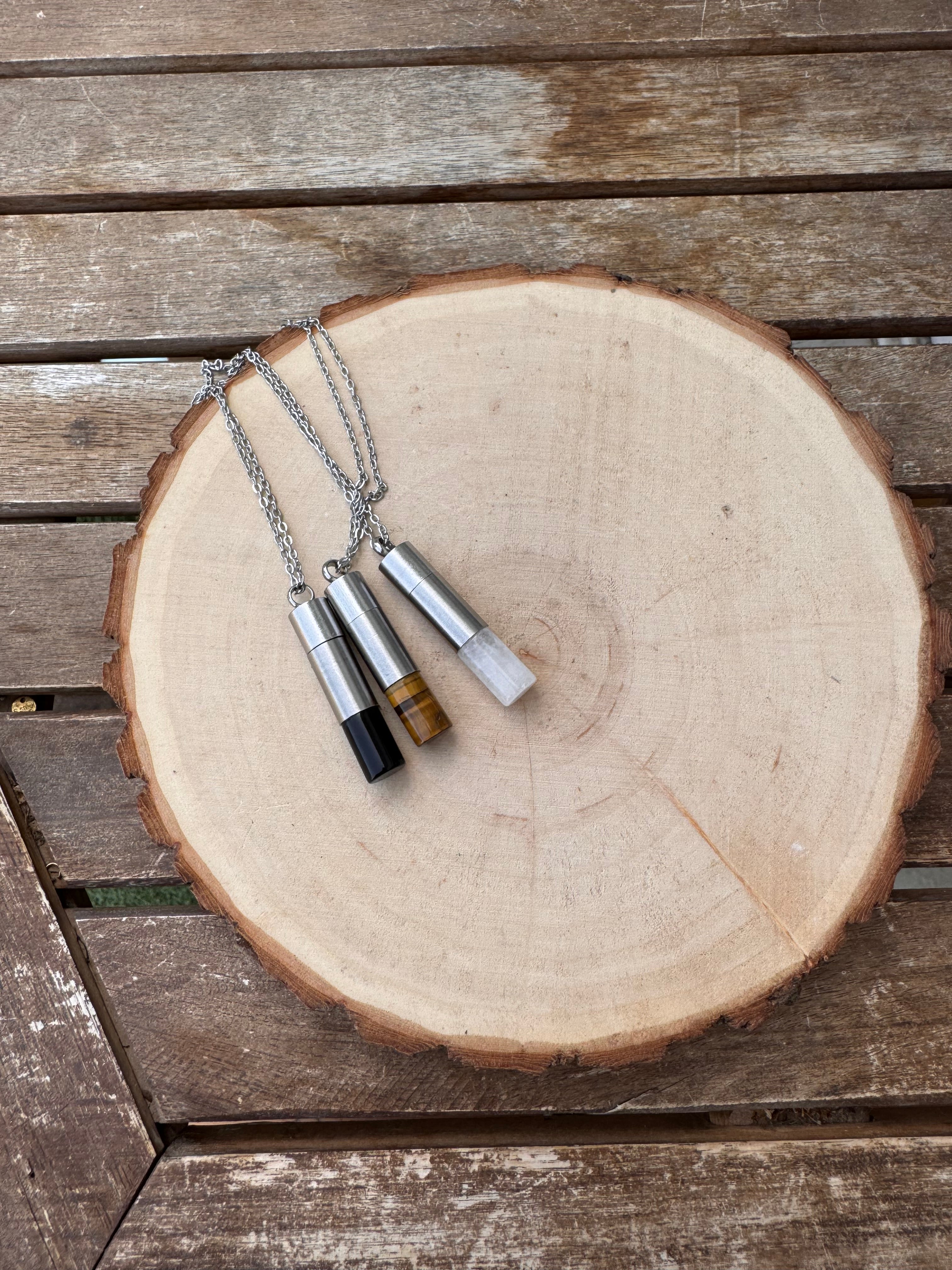 COLGANTE COFRE MINERAL + GUÍA CON CODIGOS SAGRADOS