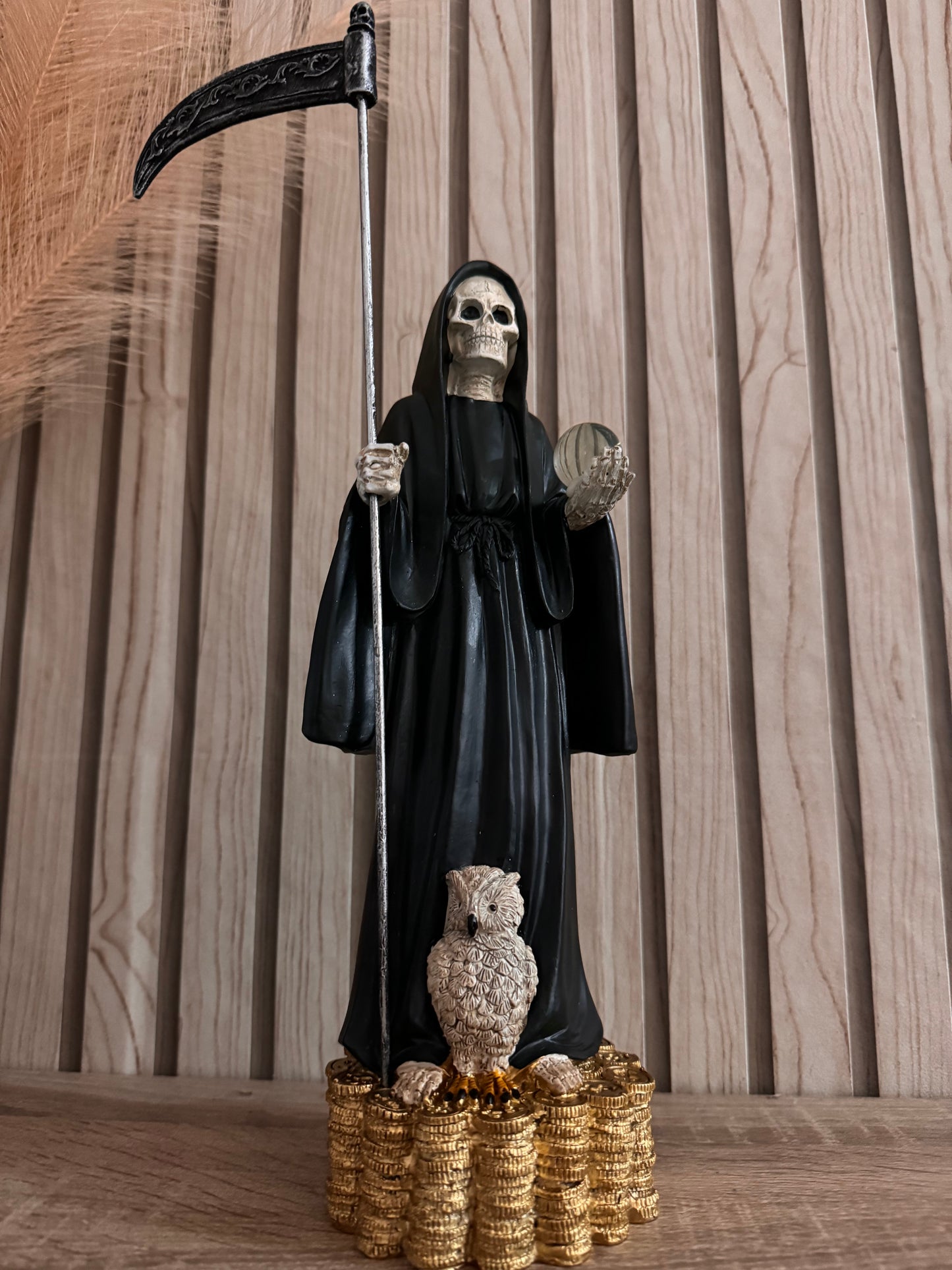 Figura Santa Muerte negra 30cm