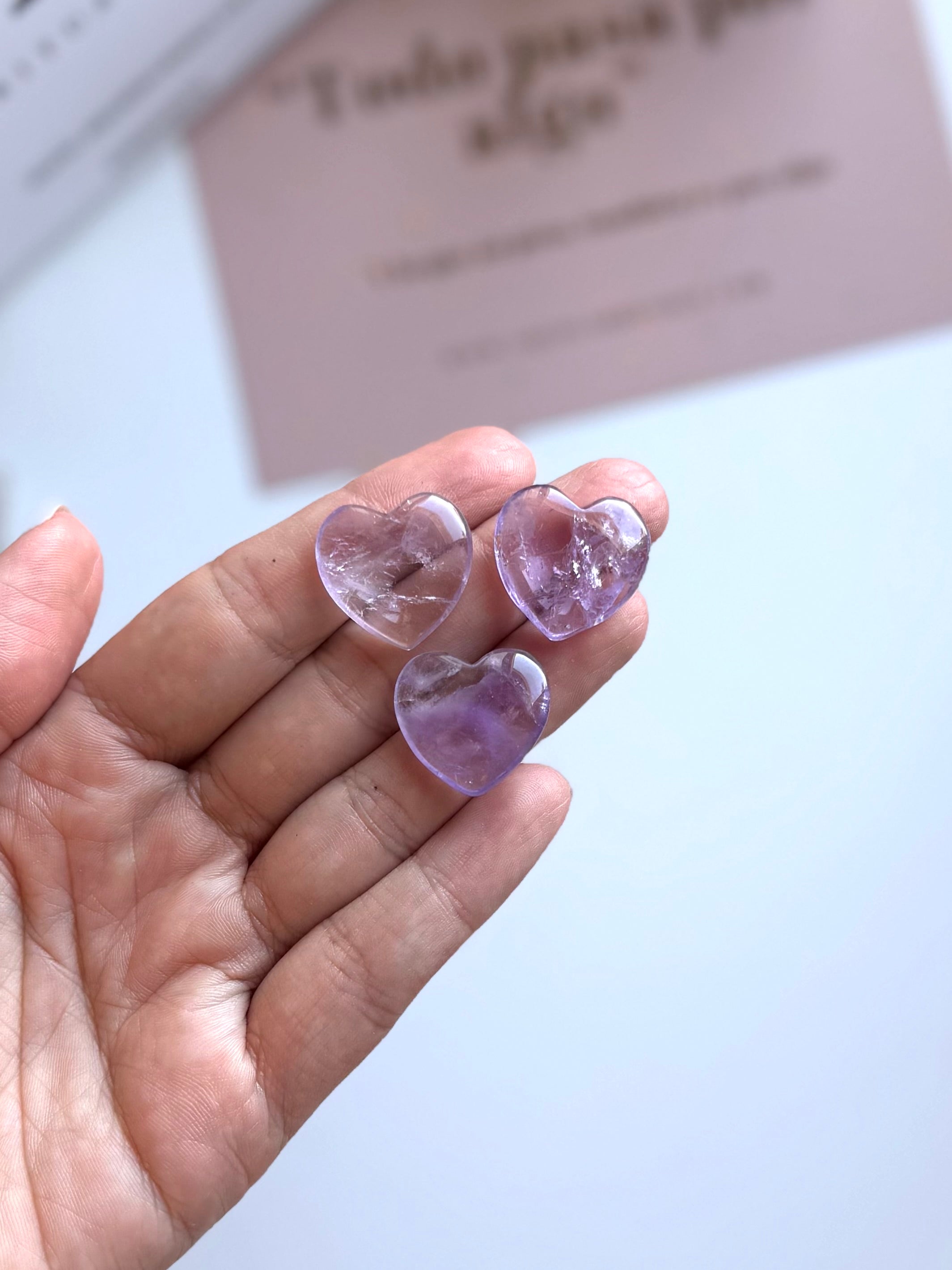 MINI CORAZÓN AMATISTA | CALMA | INTUICIÓN