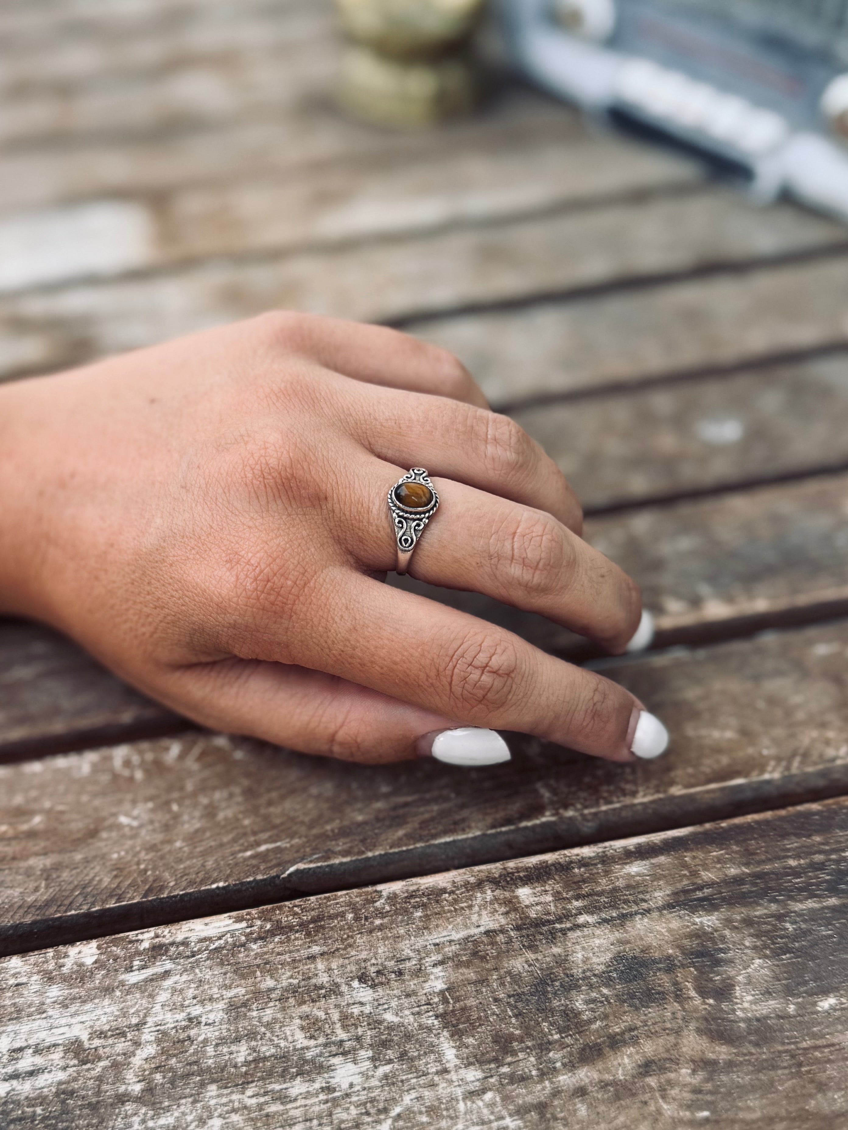 ANILLO BOHEMIO | OJO DE TIGRE T17