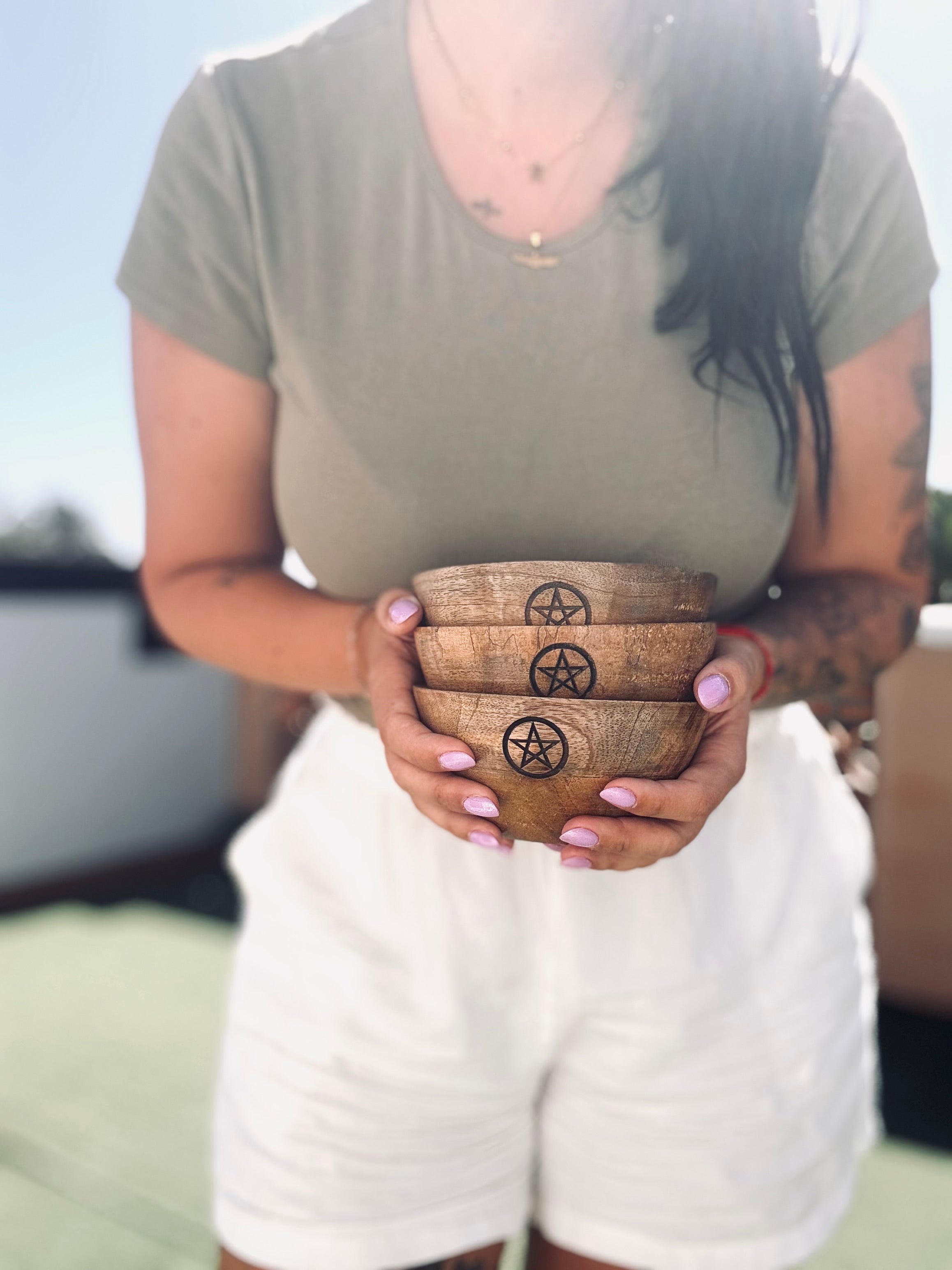 CUENCO RITUAL MADERA | PENTAGRAMA