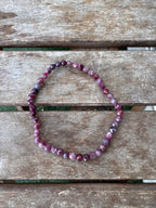 PULSERA FACETADA | TURMALINA ROSA 4MM