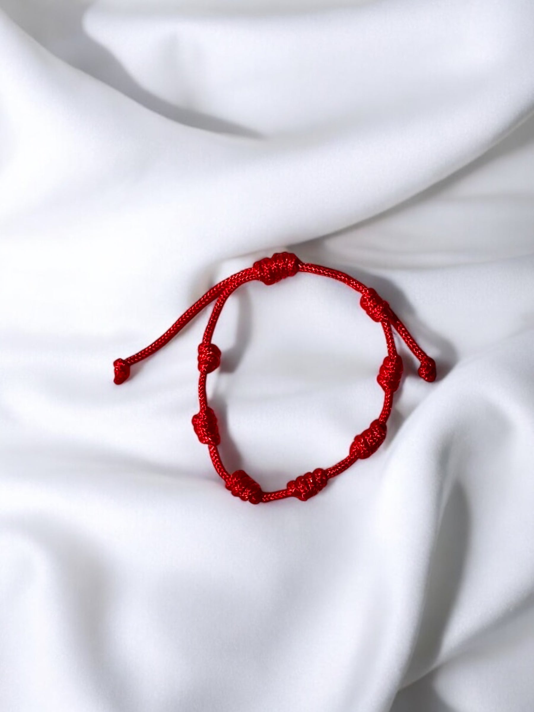 PULSERA 7 NUDOS ROJA