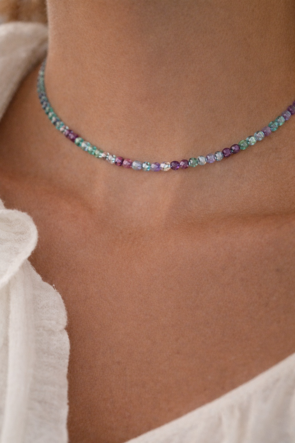 GARGANTILLA EQUILIBRIO Y CALMA | FLUORITA