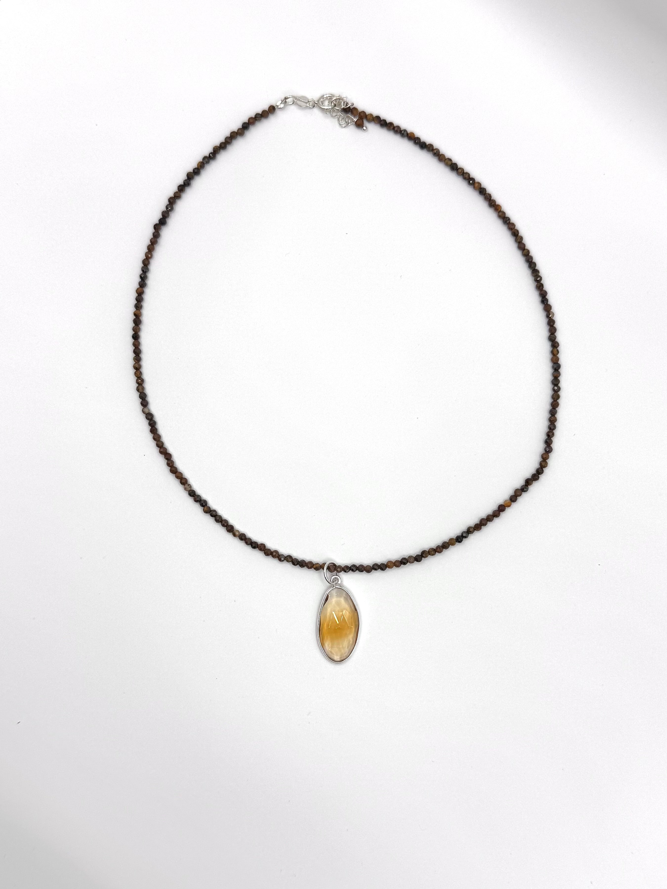 GARGANTILLA MANIFESTAR | OJO TIGRE Y CITRINO