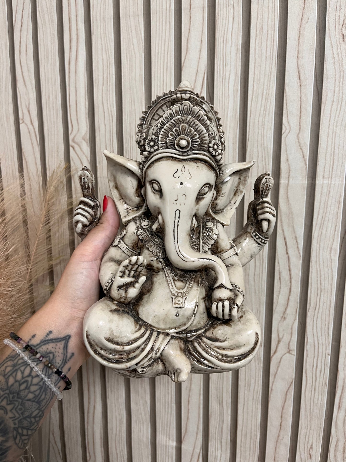 Ganesha abrecaminos marfil 23cm