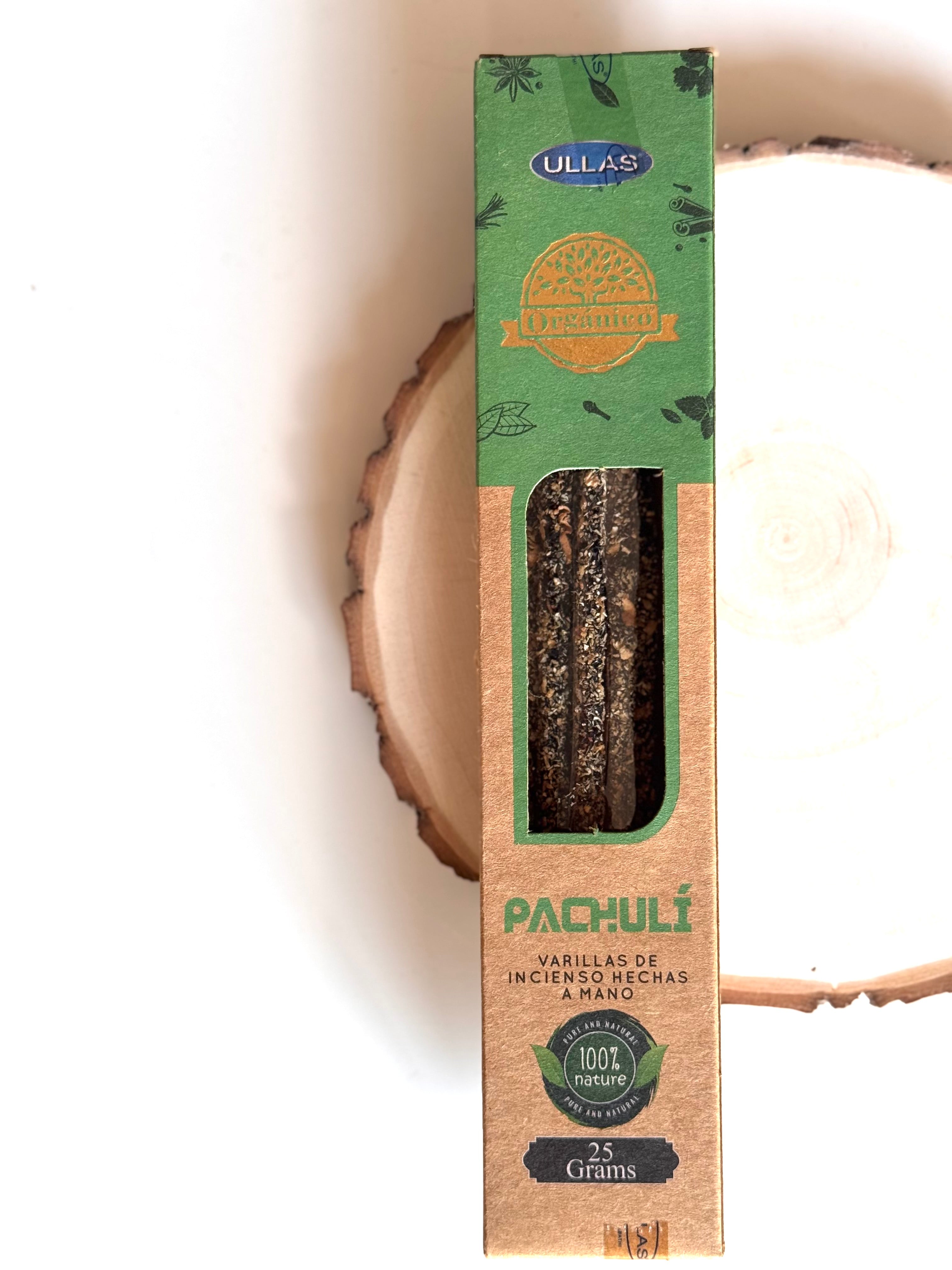 INCIENSO VARILLA ORGÁNICO ULLAS | PATCHOULI