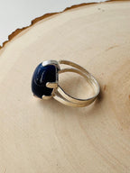 ANILLO DE PLATA AJUSTABLE ZAFIRO