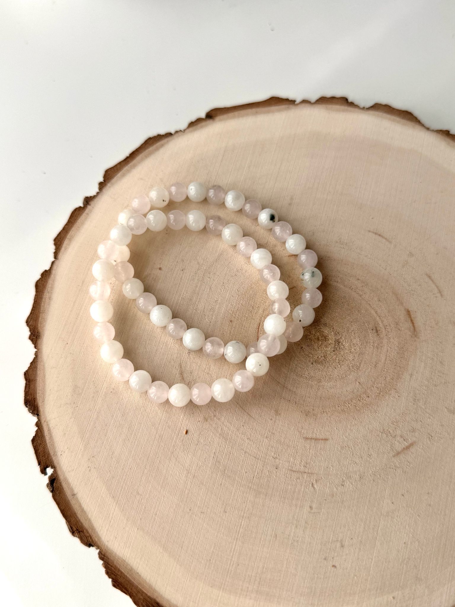 PULSERA | CUARZO ROSA Y PIEDRA LUNA | FERTILIDAD