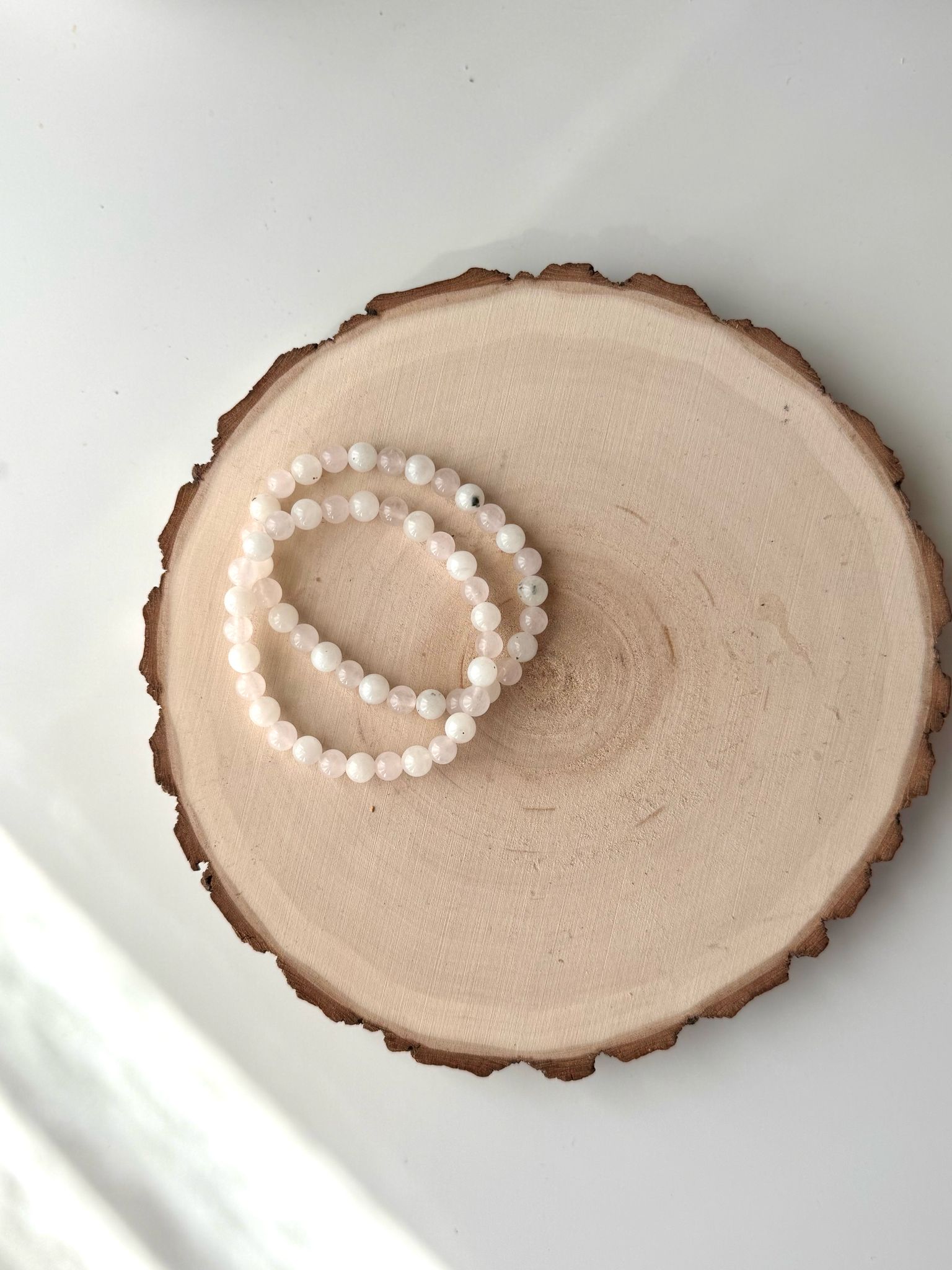 PULSERA | CUARZO ROSA Y PIEDRA LUNA | FERTILIDAD