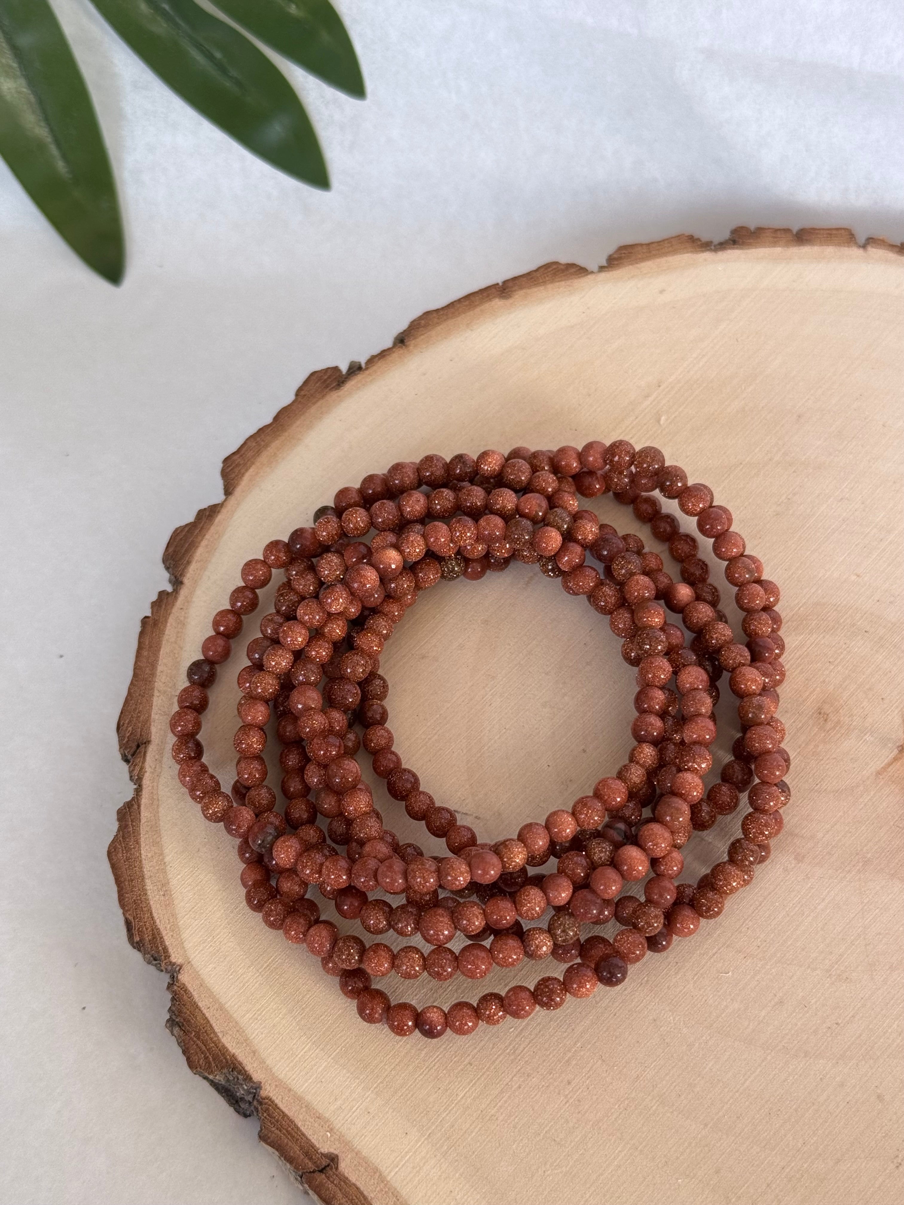 PULSERA VENTURINA DORADA | ENERGÍA | SABIDURÍA | PROTECCIÓN