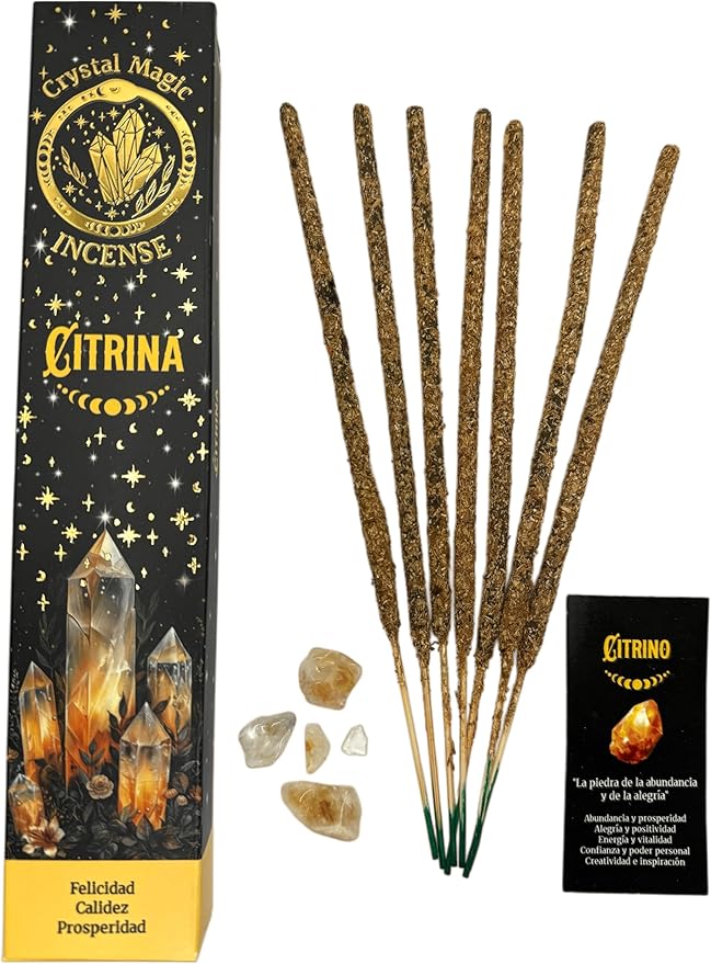 INCIENSO VARILLAS TRIBAL SOUL CRYSTAL MAGIC | CITRINO