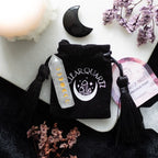 BOLSA TERCIOPELO PUNTA CUARZO FASES LUNARES