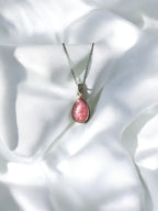 COLGANTE DE PLATA CABUJÓN RODOCROSITA