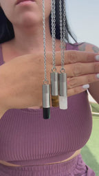 COLGANTE COFRE MINERAL + GUÍA CON CODIGOS SAGRADOS