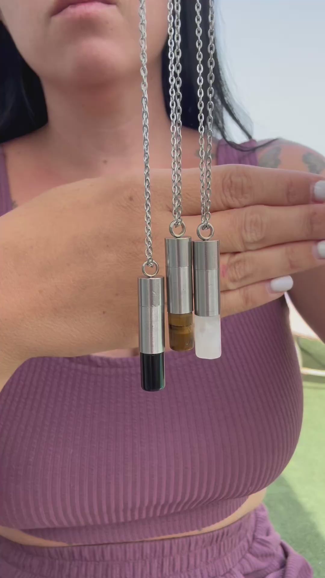 COLGANTE COFRE MINERAL + GUÍA CON CODIGOS SAGRADOS