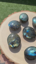 RODADO PLANO LABRADORITA EXTRA T.6  35/40MM